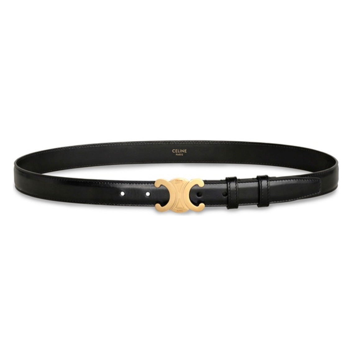 Celine Leather Black Belt