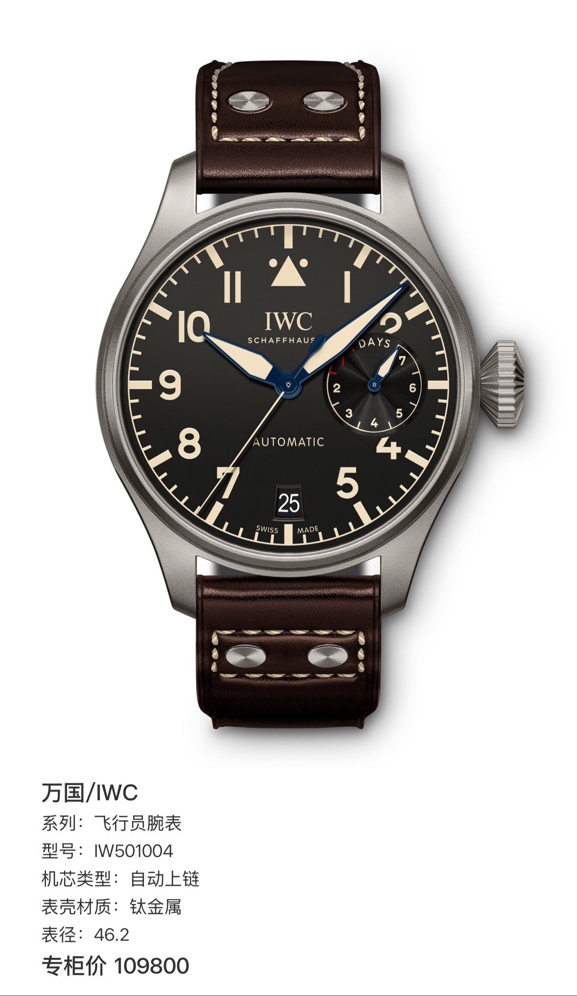 IWC Pilot’s watch 46.2 IW501004