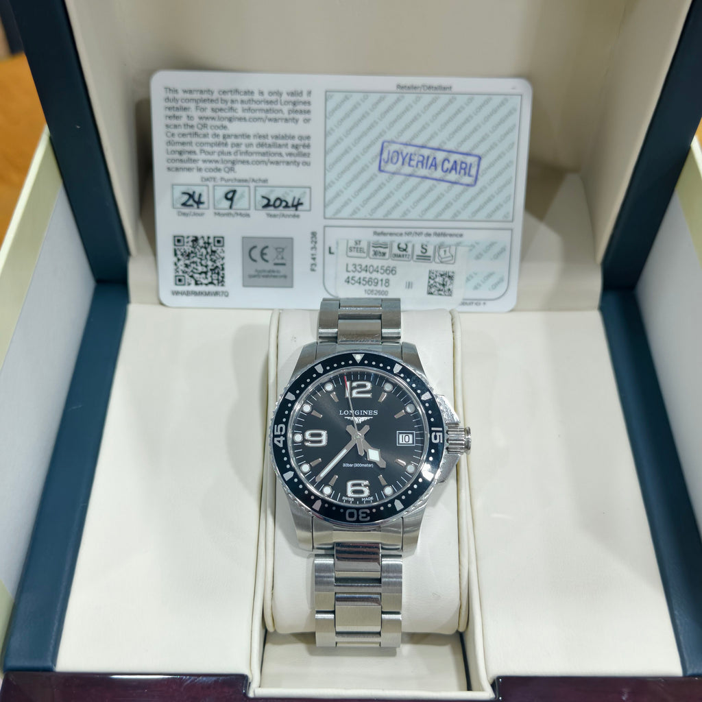 Longines Conquest HydroConquest Collection Quartz watch 34.00 MM L3.340.4.56.6