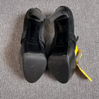 Burberry Alcantara Black Platform pumps