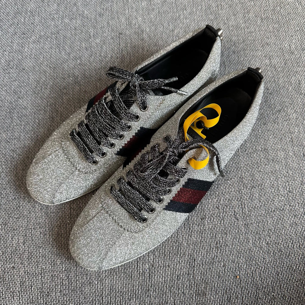 Gucci Silver Skate shoes