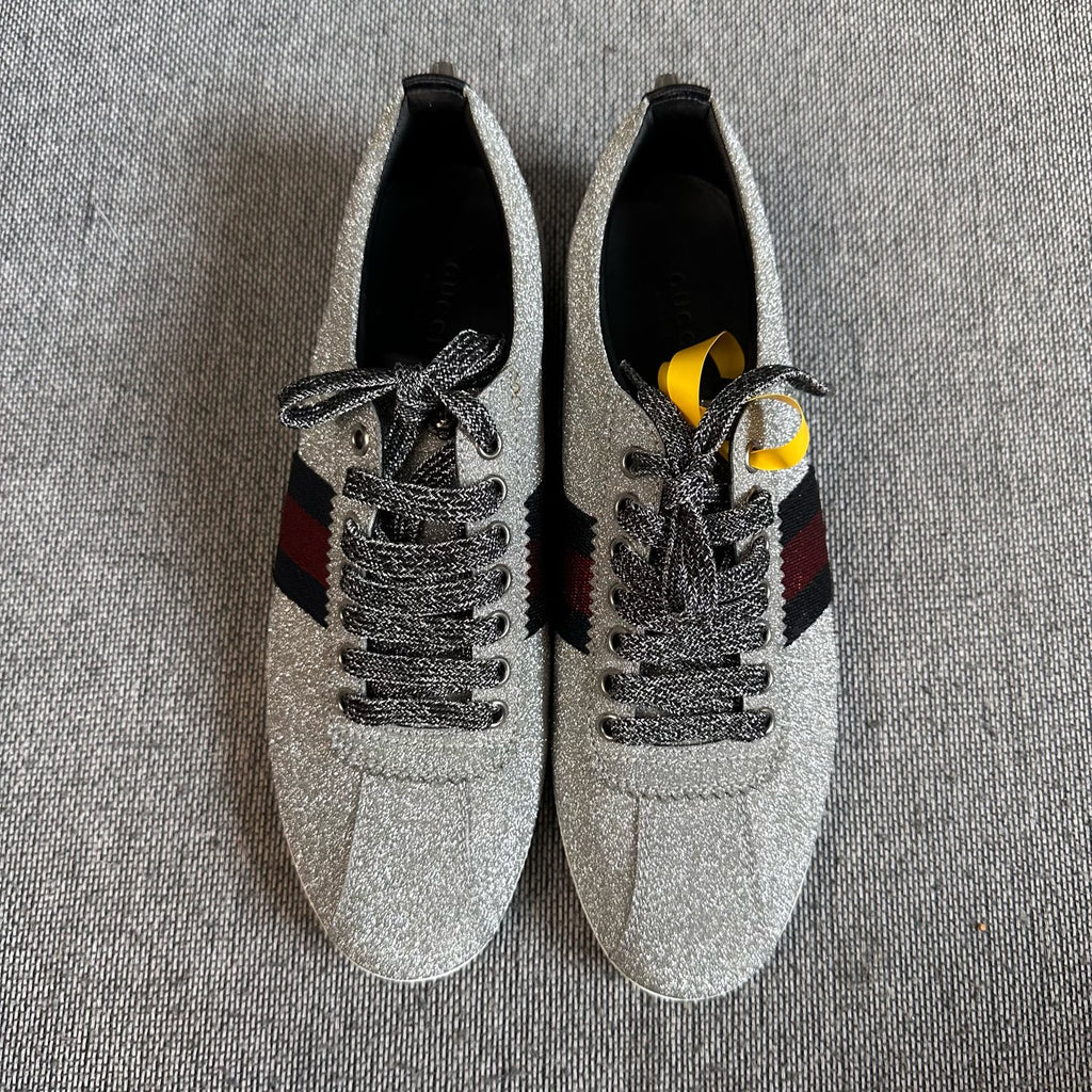 Gucci Silver Skate shoes