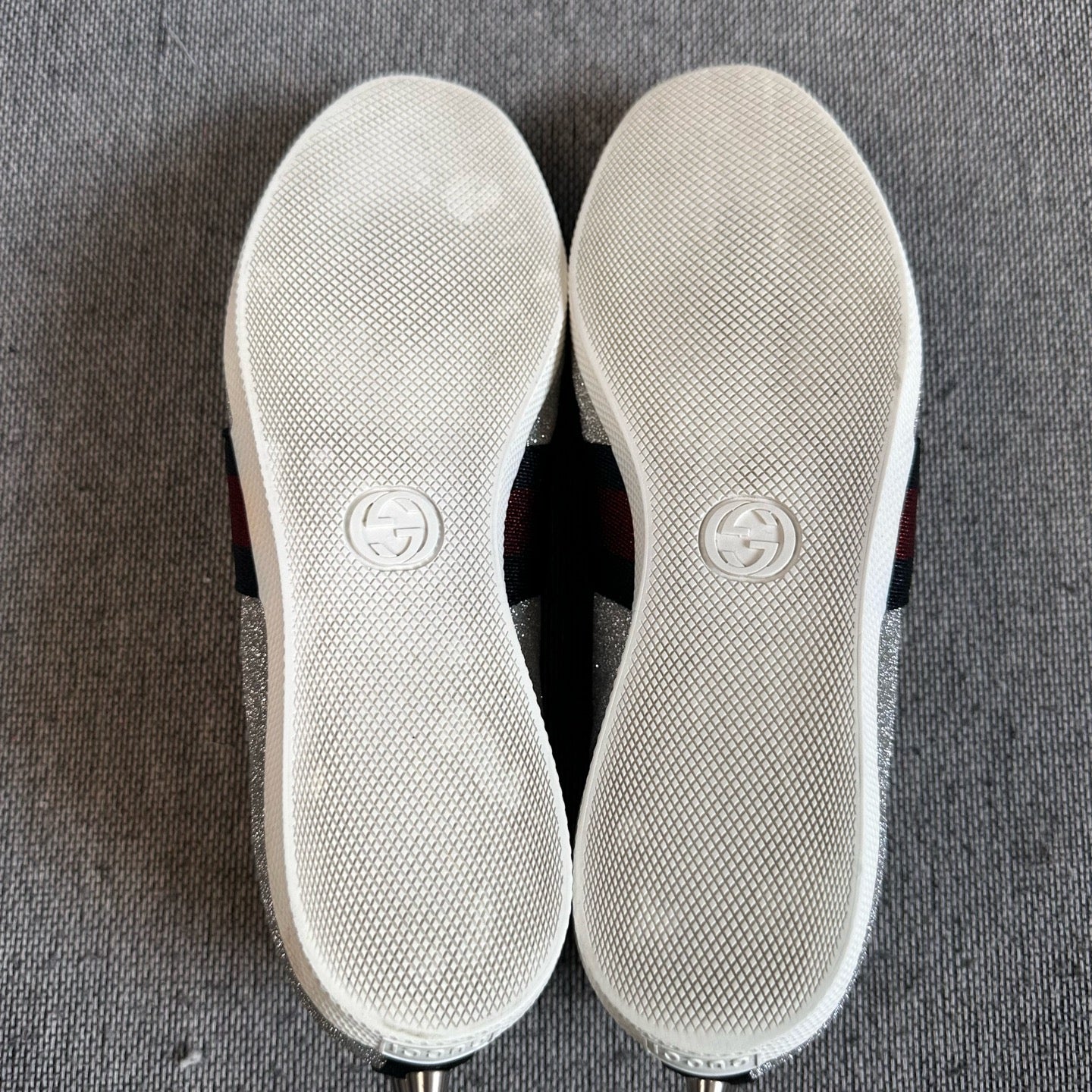 Gucci Silver Skate shoes