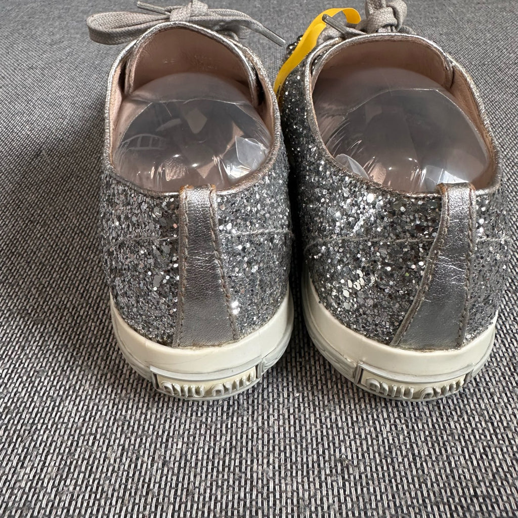 Miu Miu Silver Skate shoes