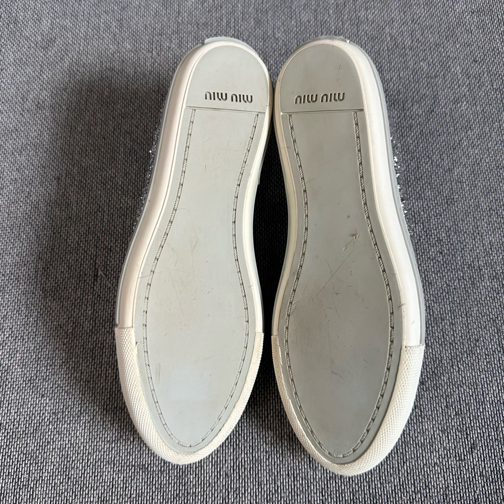 Miu Miu Silver Skate shoes