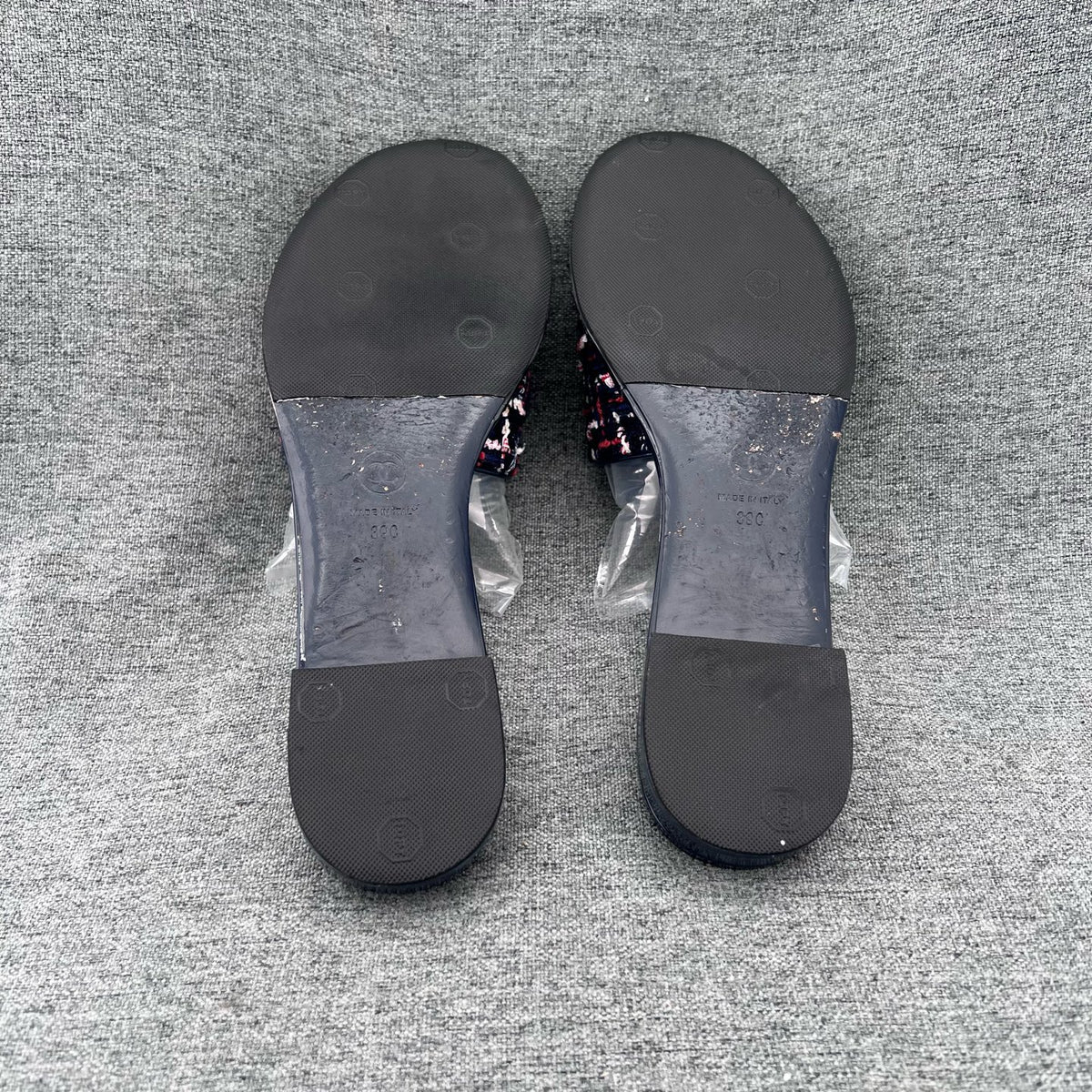 Chanel Tweed Multicolor Flip flop