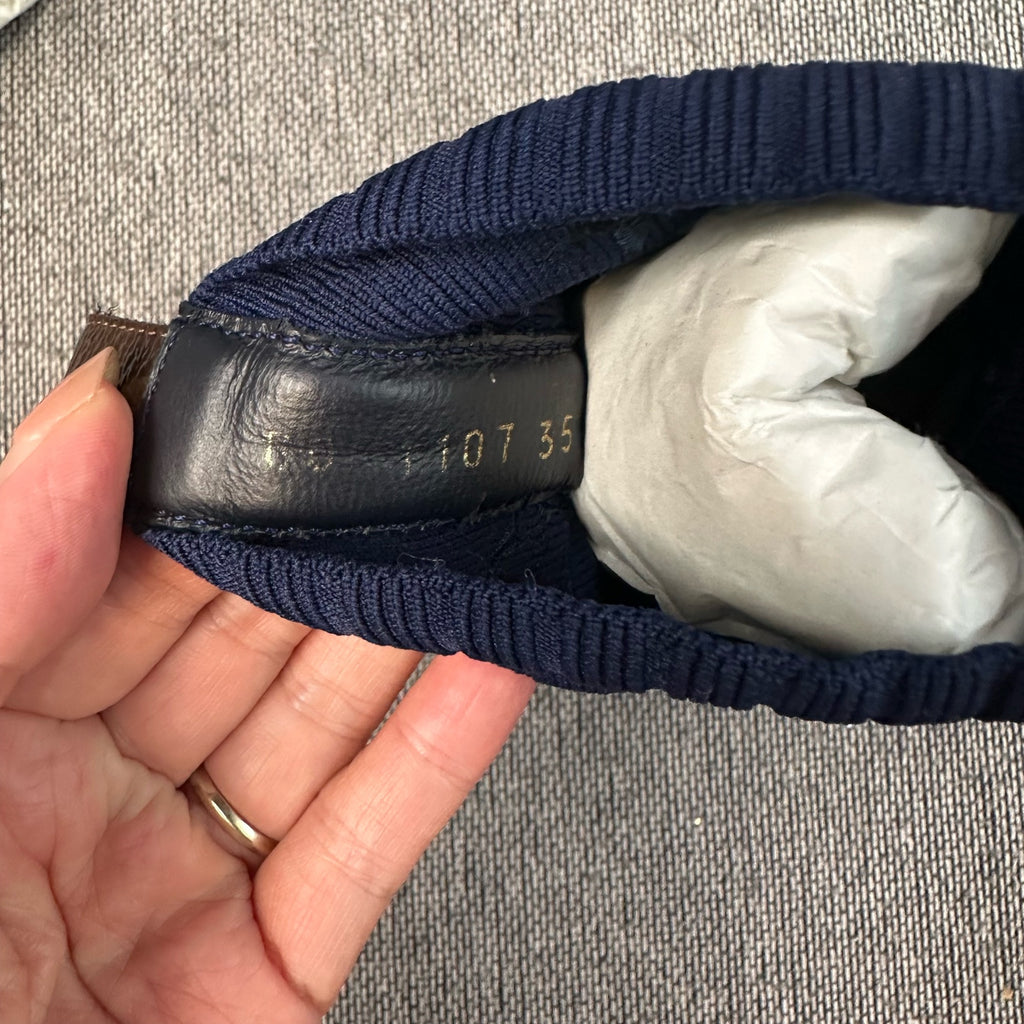 Louis Vuitton Navy Ankle boots