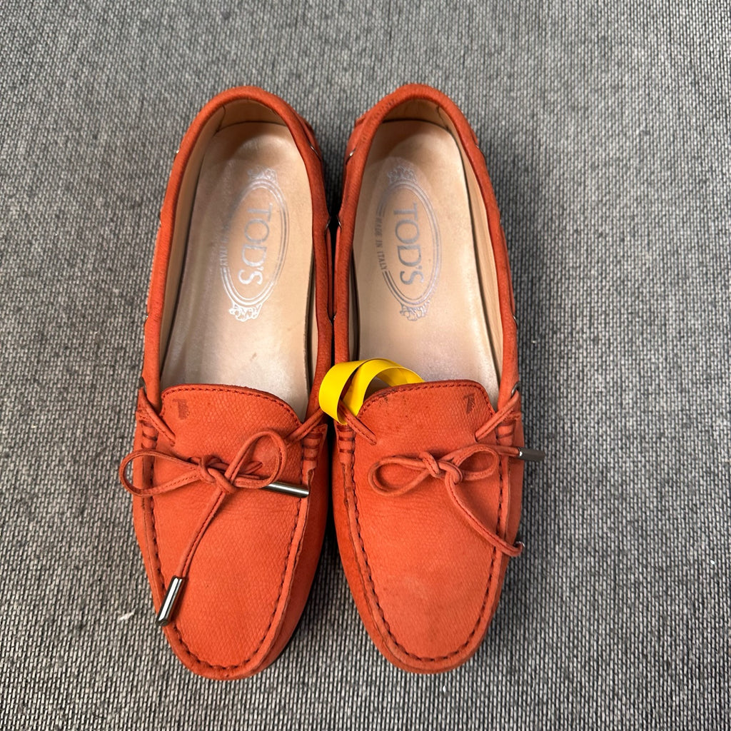 空白 Alcantara Red Loafers