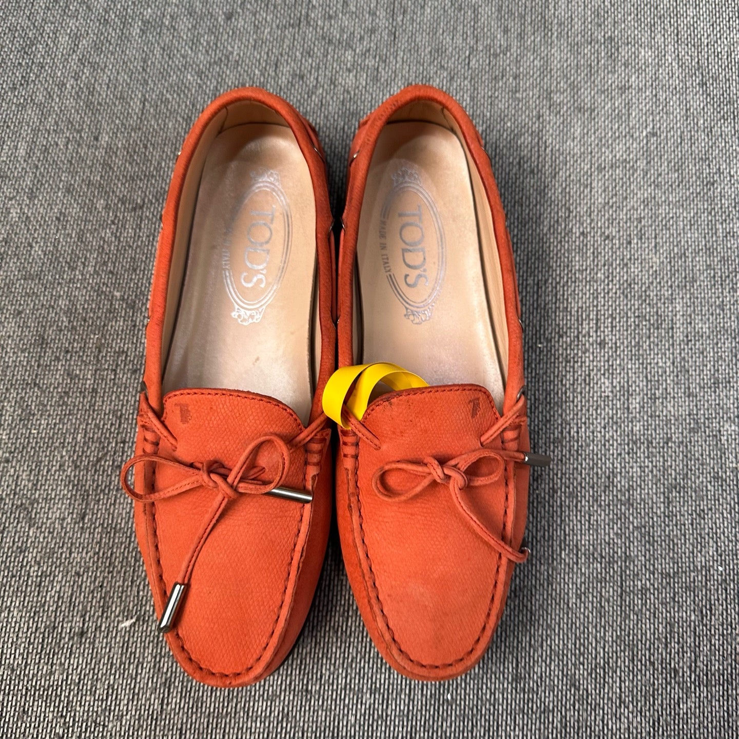 空白 Alcantara Red Loafers