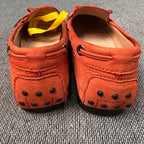 空白 Alcantara Red Loafers