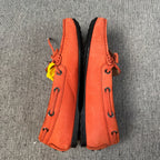 空白 Alcantara Red Loafers