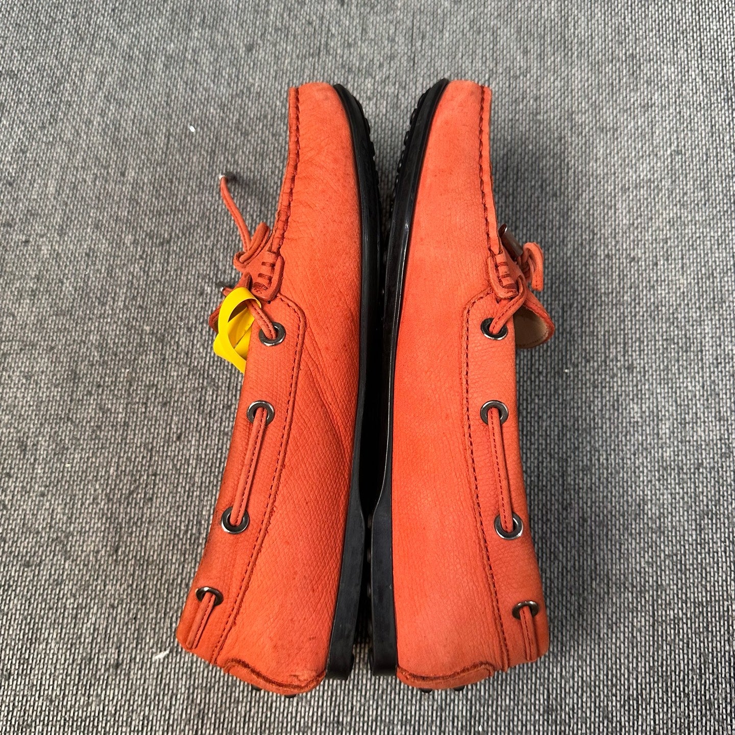 空白 Alcantara Red Loafers