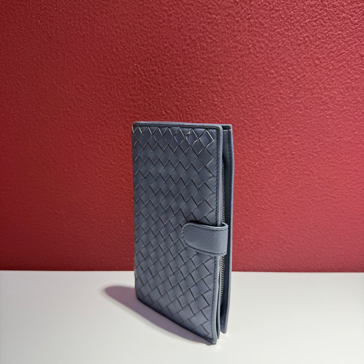 Bottega Veneta Blue Clutch