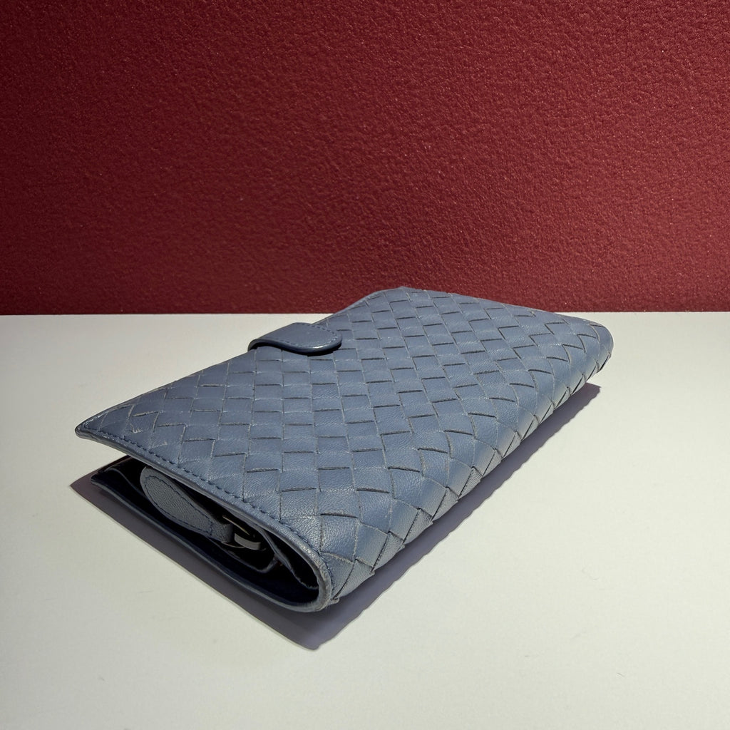 Bottega Veneta Blue Clutch