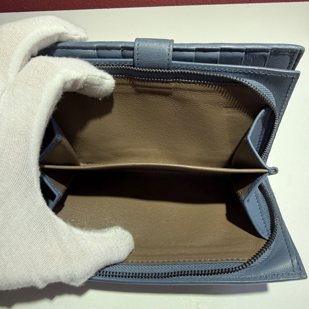 Bottega Veneta Blue Clutch