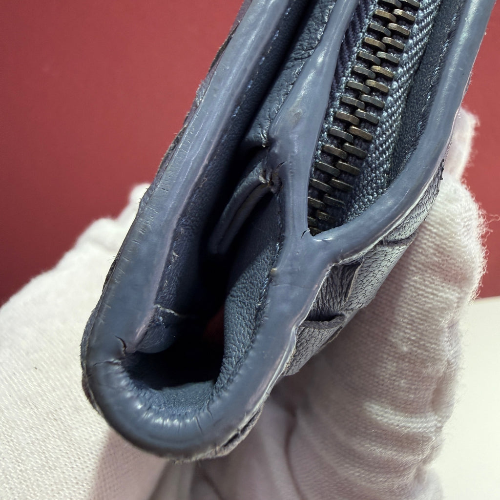 Bottega Veneta Blue Clutch