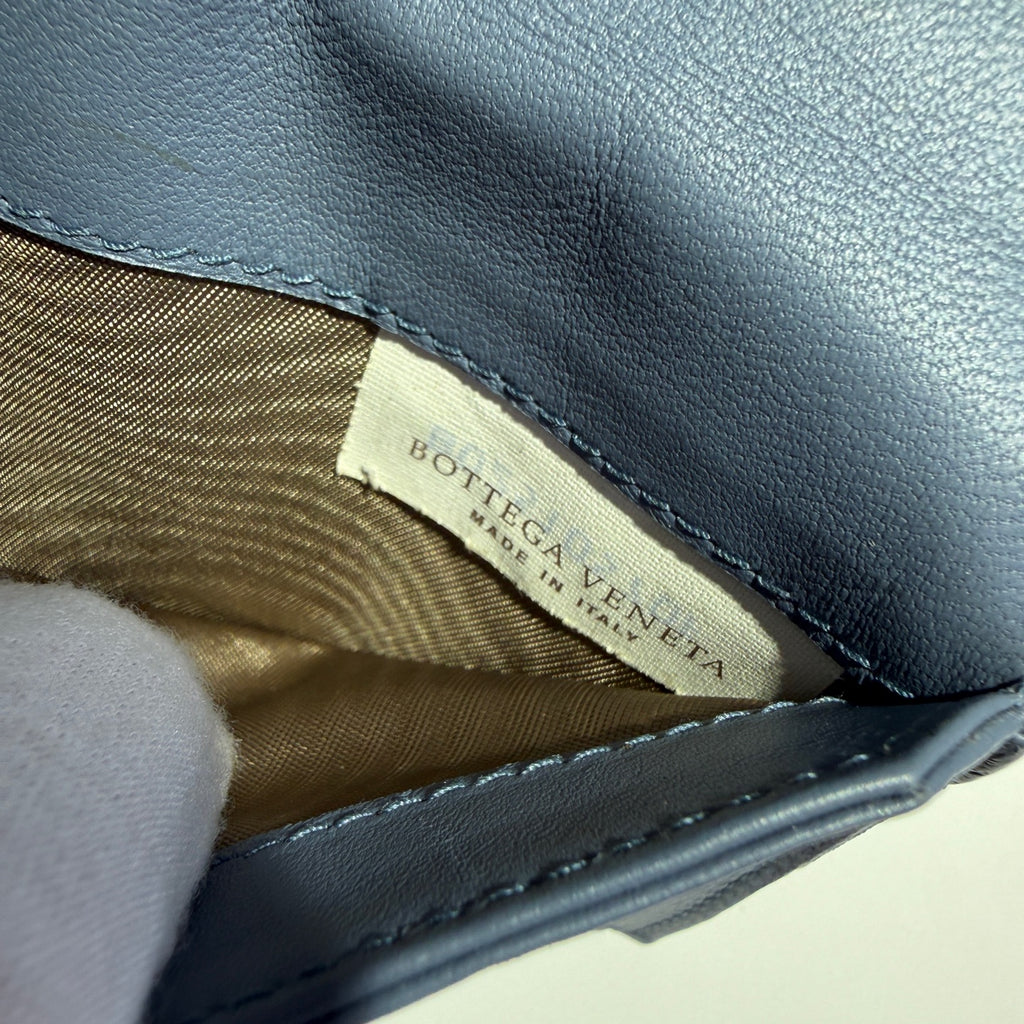 Bottega Veneta Blue Clutch