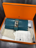 Hermes Blue Clutch