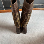 Fendi Leather Ankle boots