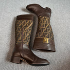 Fendi Leather Ankle boots