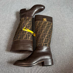 Fendi Leather Ankle boots