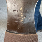 空白 Alcantara Blue Ankle boots