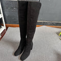 sw Alcantara Black Ankle boots