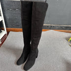 sw Alcantara Black Ankle boots
