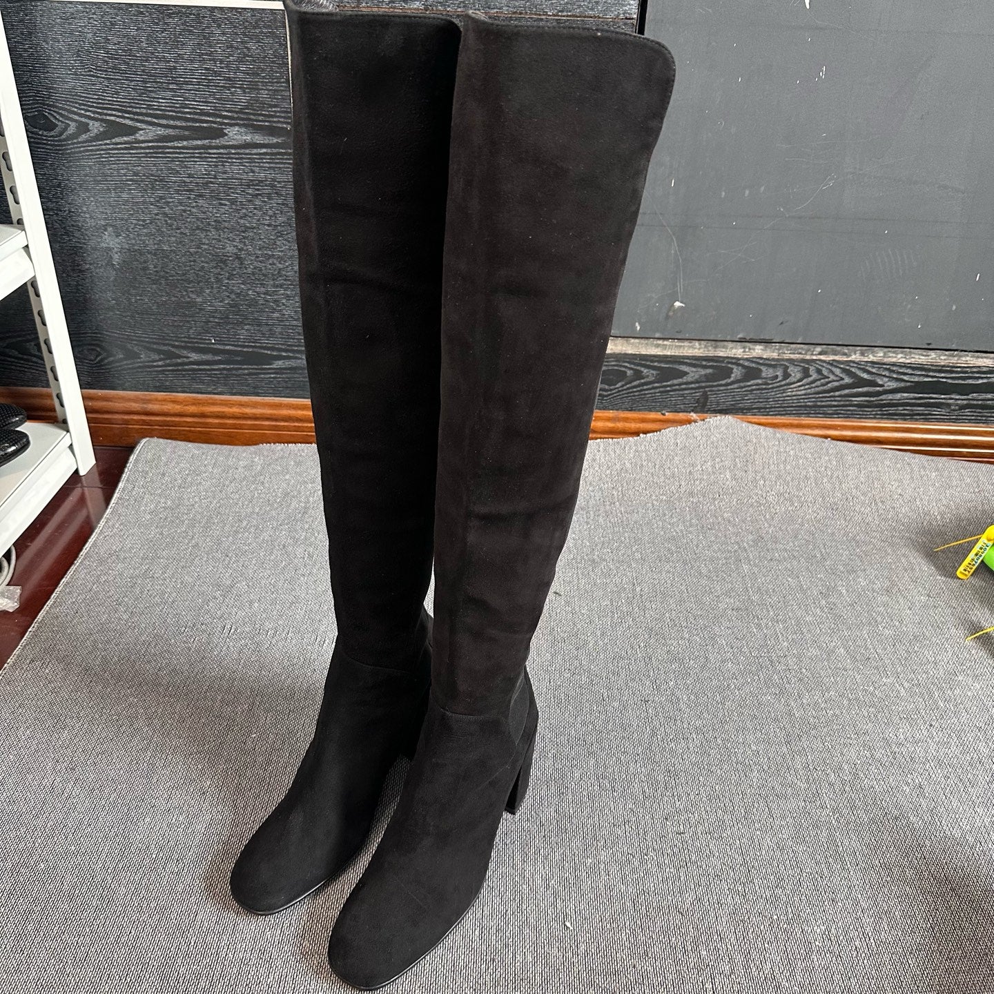 sw Alcantara Black Ankle boots