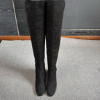 sw Alcantara Black Ankle boots