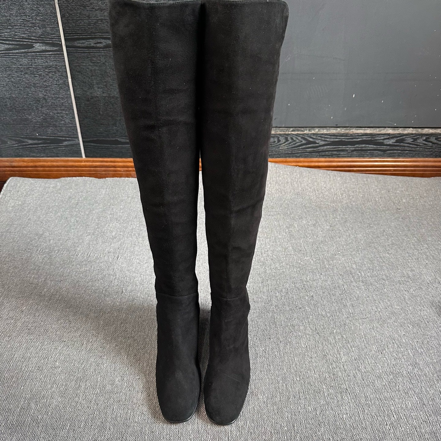 sw Alcantara Black Ankle boots
