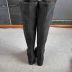 sw Alcantara Black Ankle boots