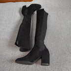 sw Alcantara Black Ankle boots