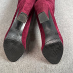 sw Alcantara Red Platform pumps