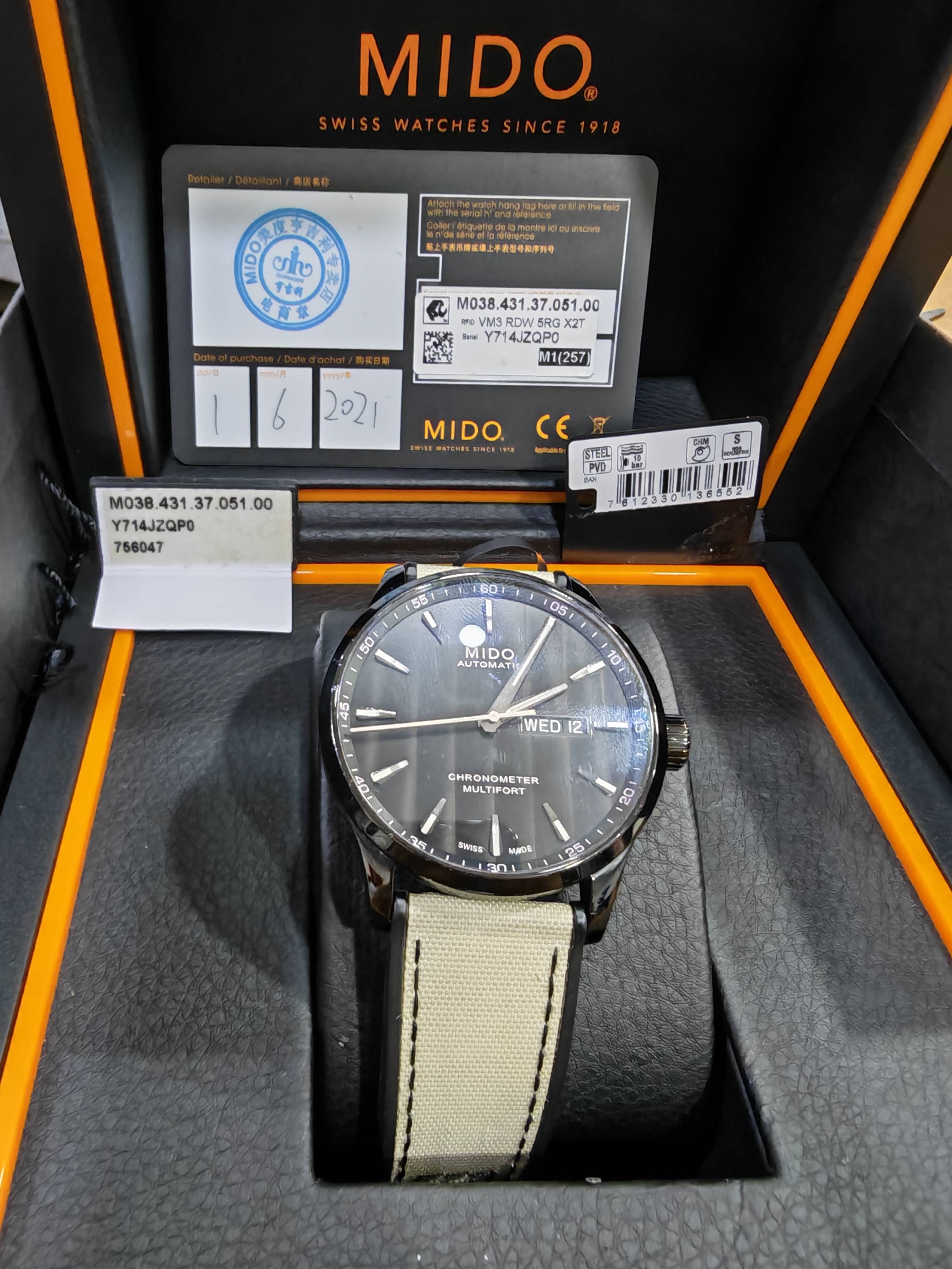 Mido Helmsman Automatic (self-winding) watch 42 millimeters M038.431.37.051.00