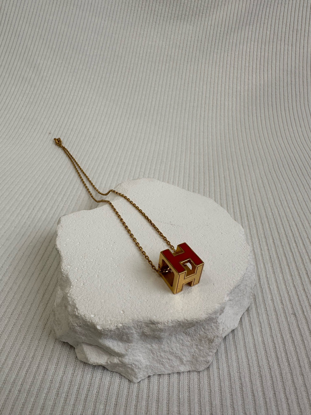 Hermes Orange Necklace
