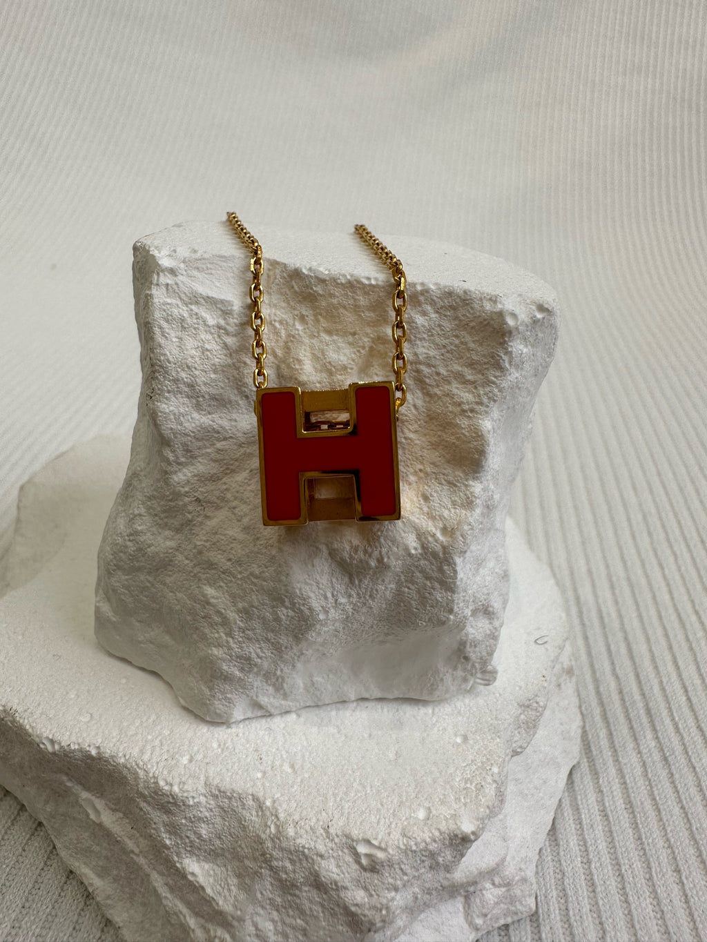 Hermes Orange Necklace