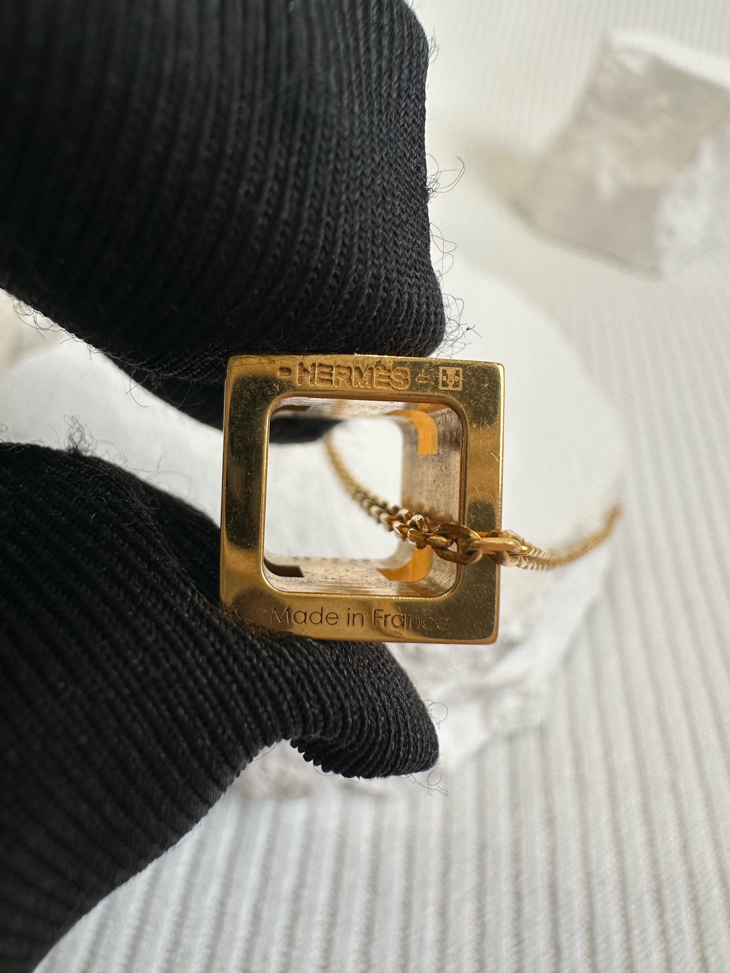 Hermes Orange Necklace