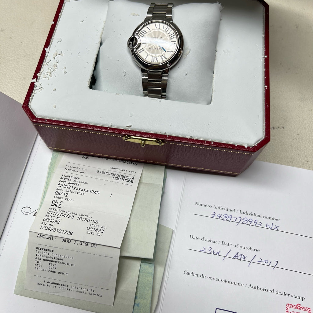 Cartier Blue balloon Automatic (self-winding) watch 33 millimeters W6920071