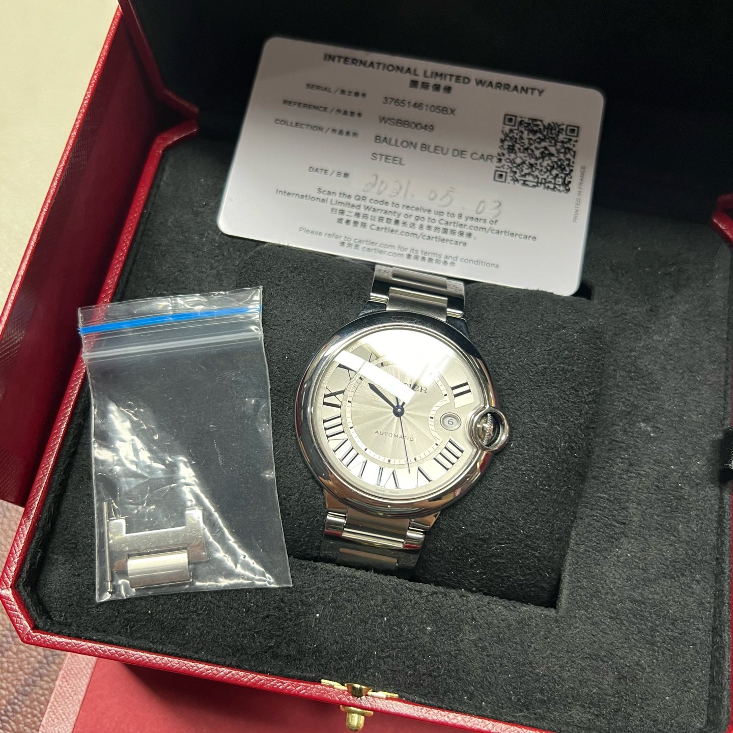 Cartier Ballon Bleu de Cartier Cartier Blue Balloon watch 42mm WSBB0049