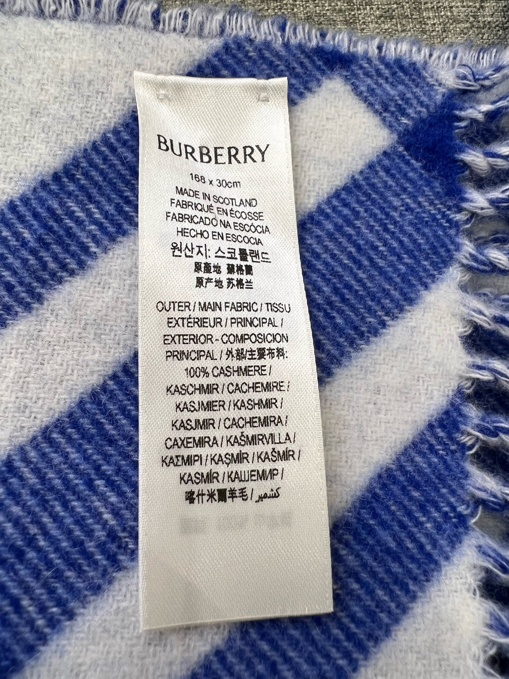 Burberry Blue Scarf