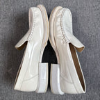 Chanel White Loafers