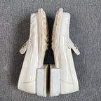 Chanel White Loafers