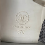 Chanel White Loafers