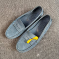 空白 Alcantara Loafers