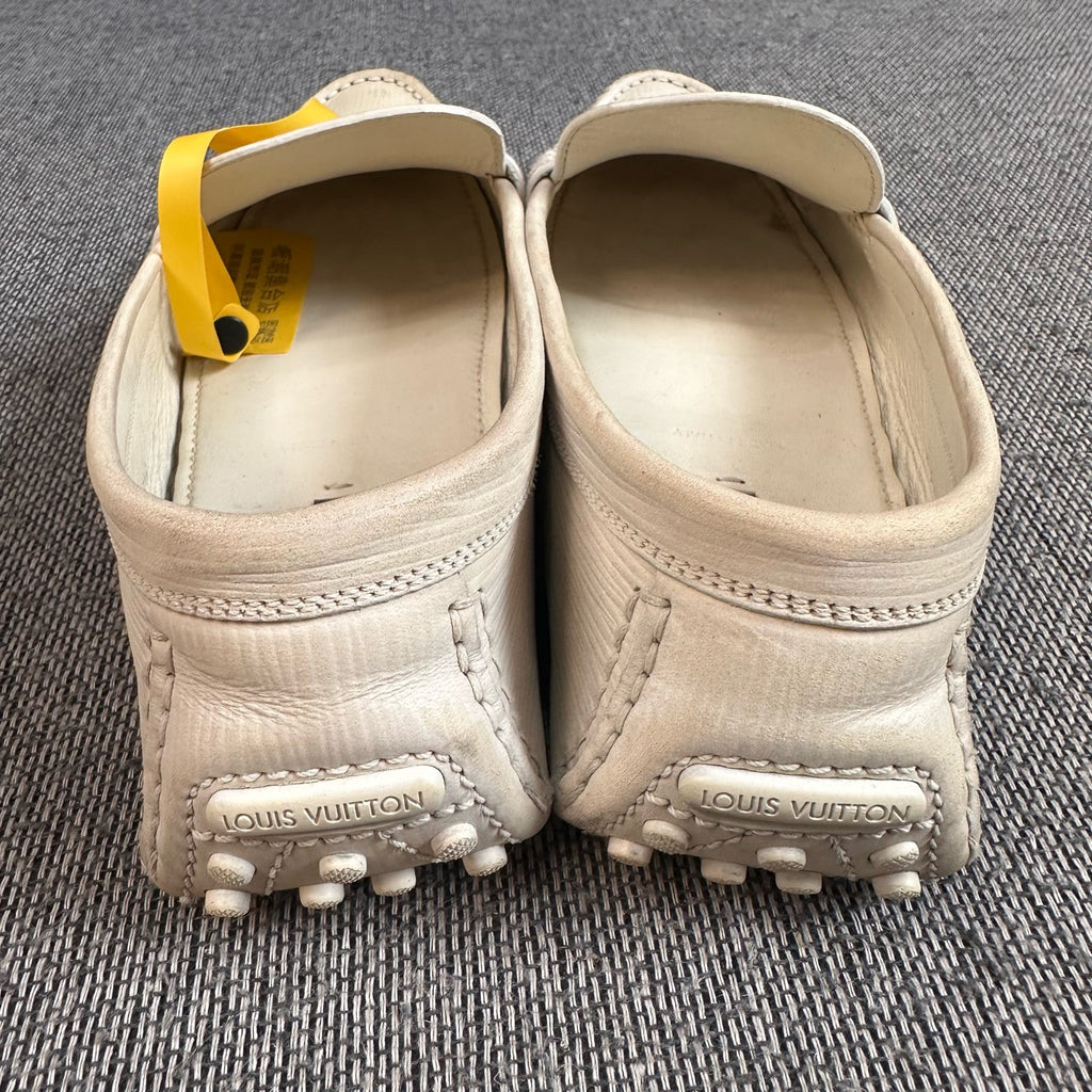 Louis Vuitton Metal White Loafers