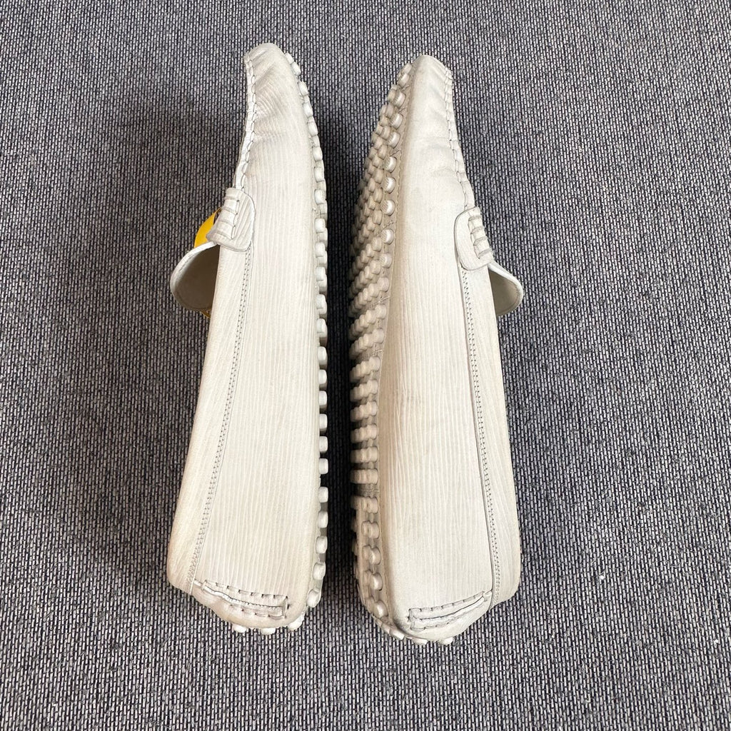 Louis Vuitton Metal White Loafers
