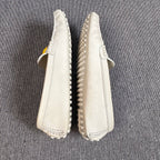 Louis Vuitton Metal White Loafers