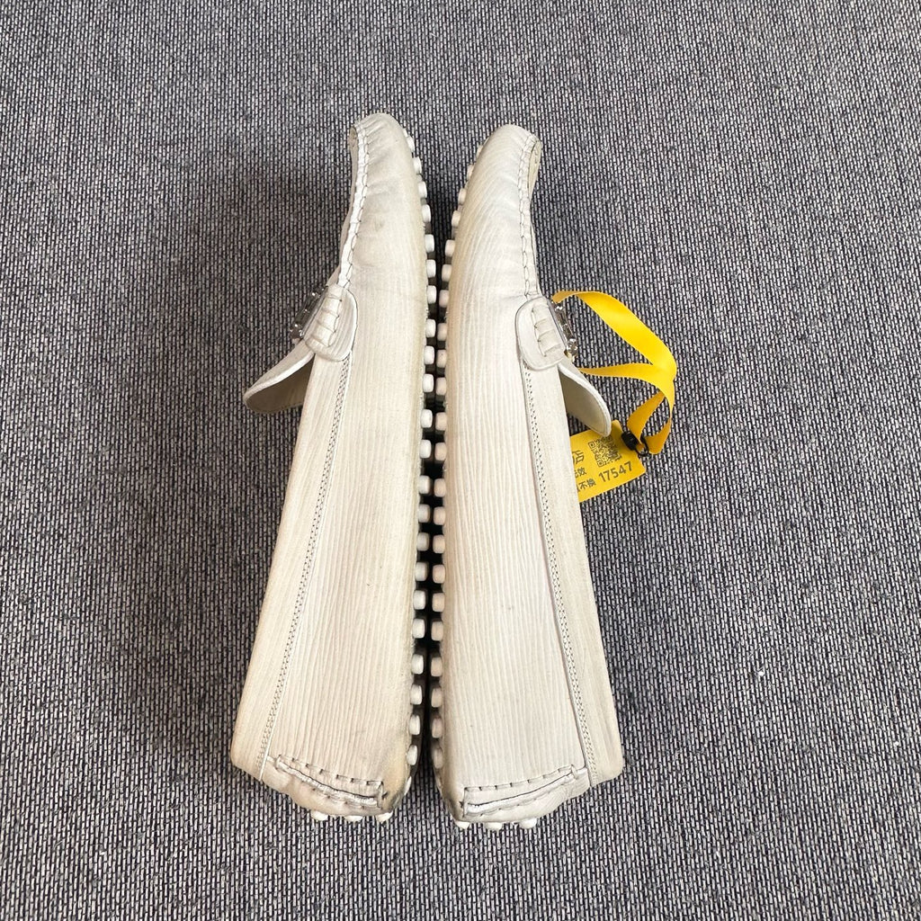 Louis Vuitton Metal White Loafers