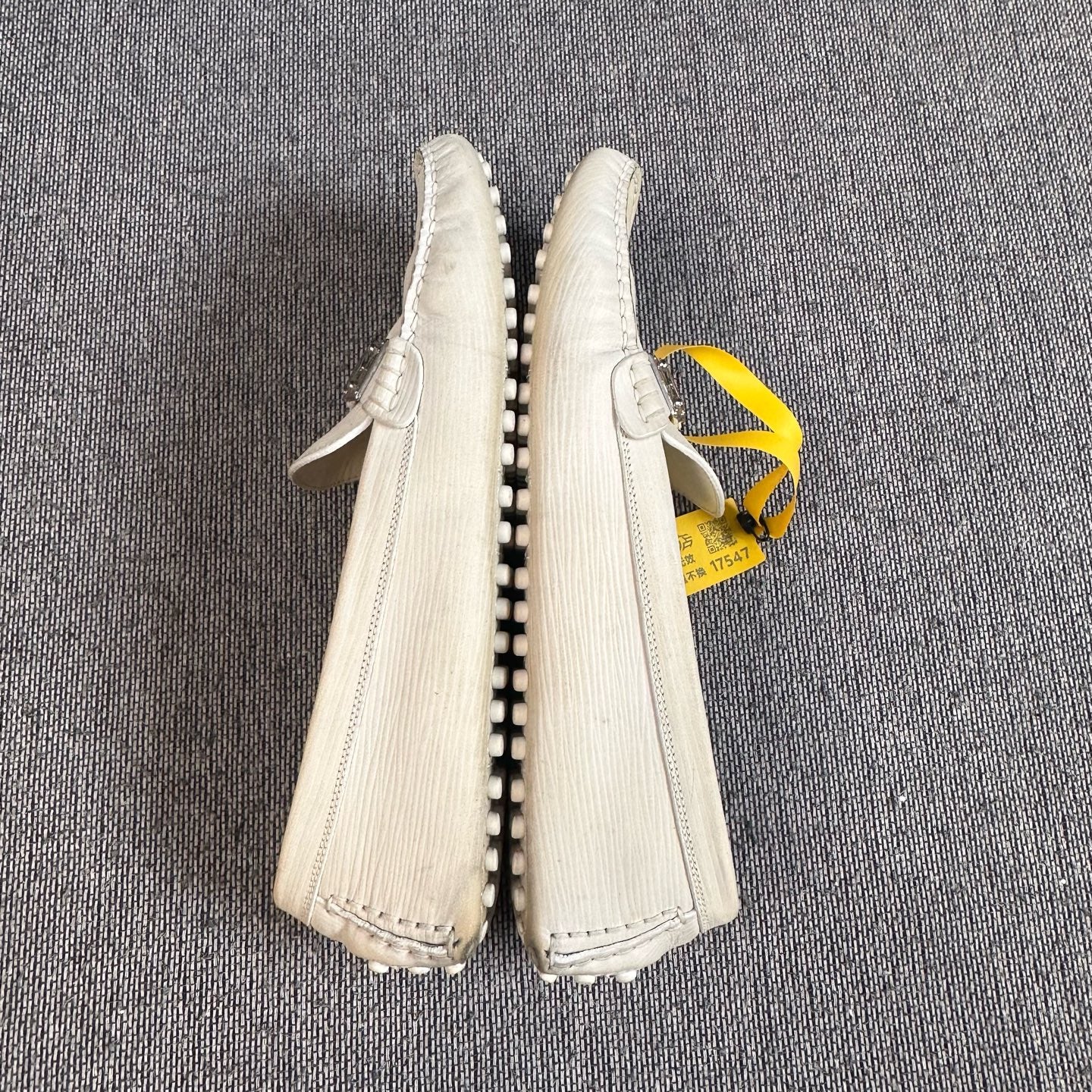 Louis Vuitton Metal White Loafers